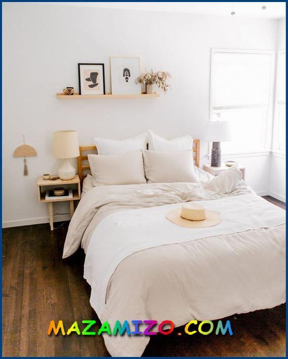 ديكورات غرف نوم باللون الأبيض
