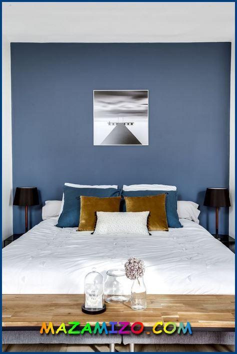 ديكورات غرف نوم باللون الأزرق