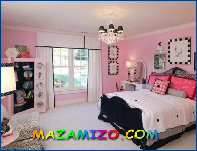 ديكورات غرف نوم باللون الوردي