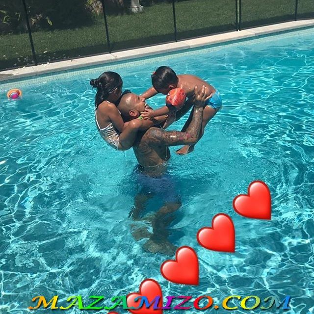 أرتورو فيدال مع ابنه