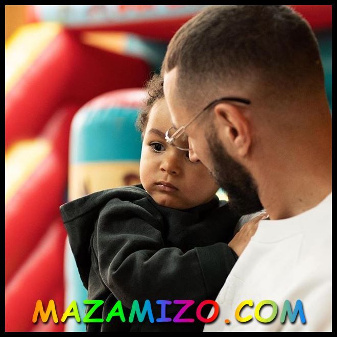Karim Benzema مع ابنه