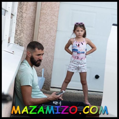 Karim Benzema وابنته