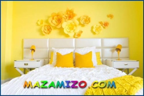 لاحظ كيف يمتد اللون الاصفر