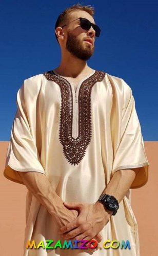 جلاليب رجالي مطرزة مصري و خليجي التصميم جلابيب روعة