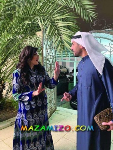 أثناء تصوير حلقات مسلسل حياة لا تشبهني